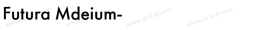Futura Mdeium字体转换